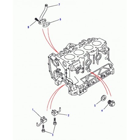 Land rover gicleur d'huile Discovery 1 (ETC6531)