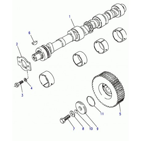 Land rover arbre a cames Defender 90, 110, Discovery 1 (ETC7128)