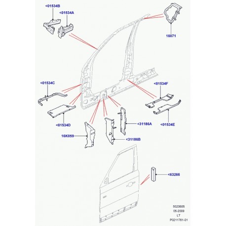 Land rover bloc isolant Discovery 3, Range Sport (EUH000540)