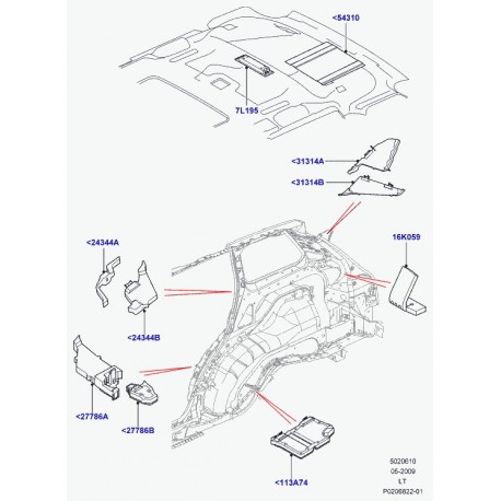 Land rover bloc isolant Discovery 3, Range Sport (EUH000580)