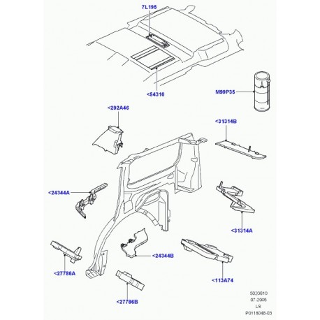 Land rover bloc isolant Discovery 3 (EUH000590)