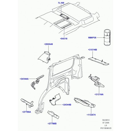 Land rover bloc isolant Discovery 3 (EUH000600)