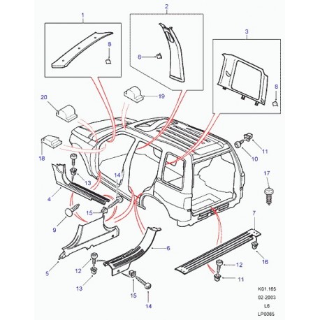 Land rover vis Freelander 1 (EYP101280)