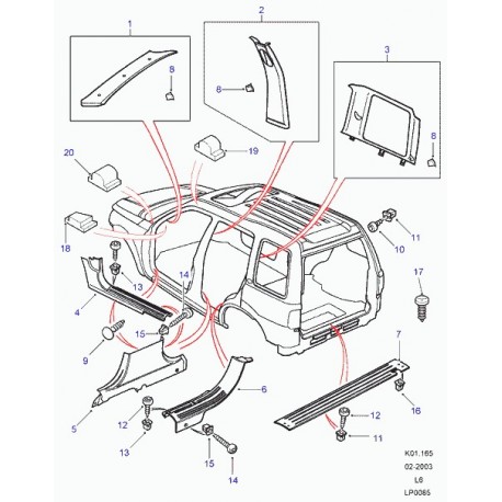 Land rover vis Freelander 1 (EYP101280)