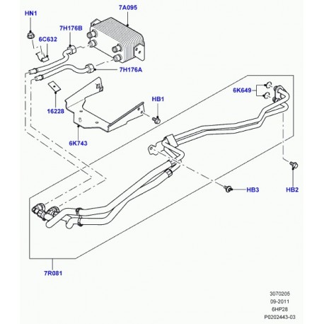 Land rover boulon Range Sport (EYP500200)