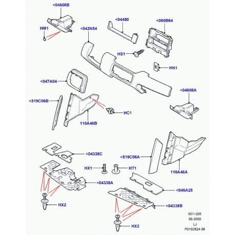 Land rover planche de bord Range L322 (FAE000070LUP)