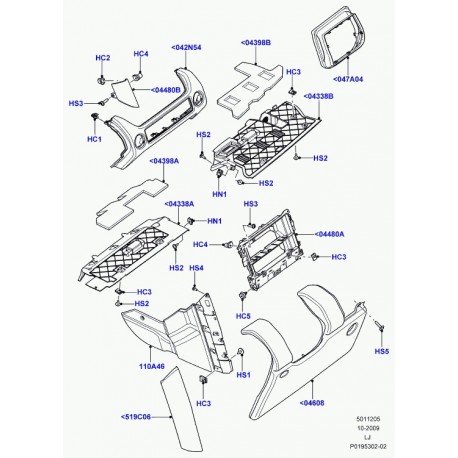 Land rover protege bord Range L322 (FAE000200PBD)