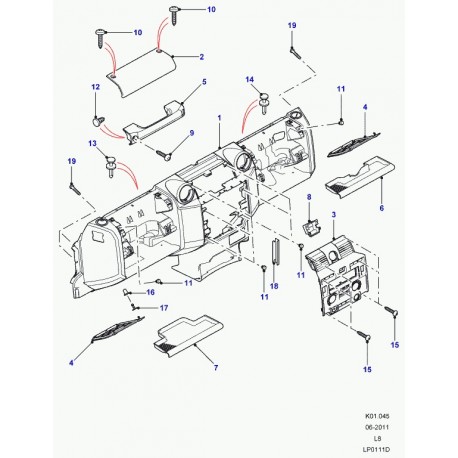 Land rover tapis Defender 90, 110, 130 (FAH500160PUY)