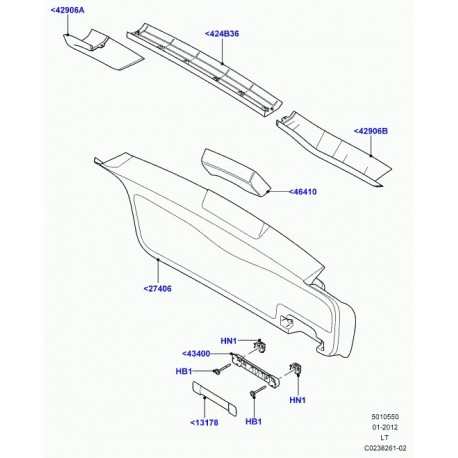 Land rover ecrou a cage Defender 90, 110, 130, Range Sport (FAS500040)