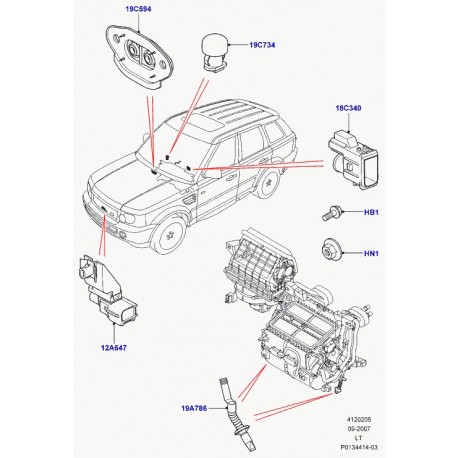 Land rover boulon Range P38,  Sport (FB106067L)