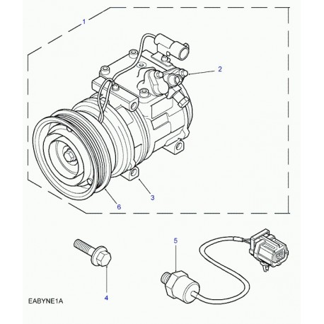 Land rover boulon Freelander 1 (FB108197)