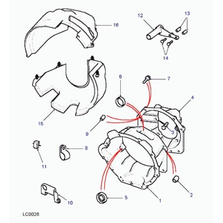 Land rover boulon Range P38 (FB110221L)