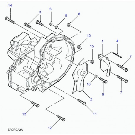 Land rover boulon Freelander 1 et Range P38 (FB112101L)