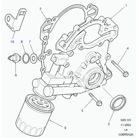 Land rover boulon Discovery 1 (FB505241S)