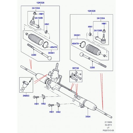 Land rover boulon Discovery 3, Range Sport (FC114136)