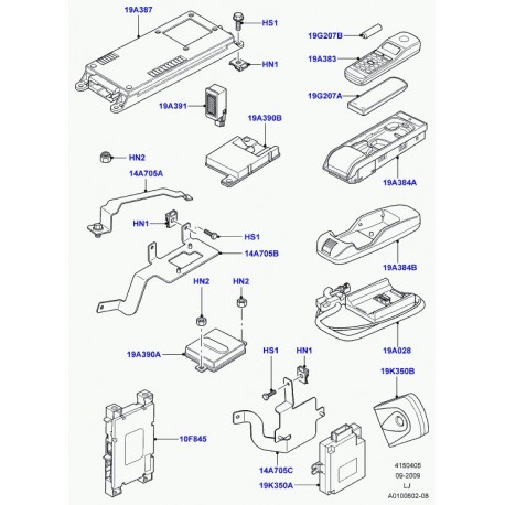 Land rover support Range L322 (FHC500190)