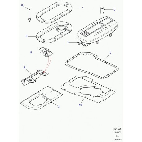 Land rover plaque Discovery 2 (FHF000130)