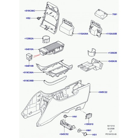 Land rover garniture Range Sport (FJM500062MBF)