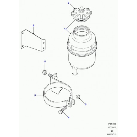 Land rover ecrou a collet (FN106047L)