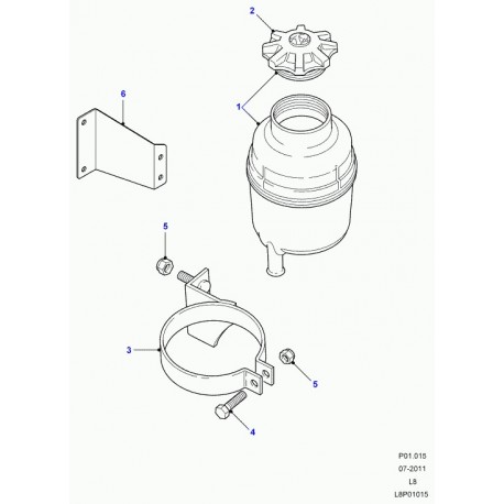 Land rover ecrou a collet (FN106047L)