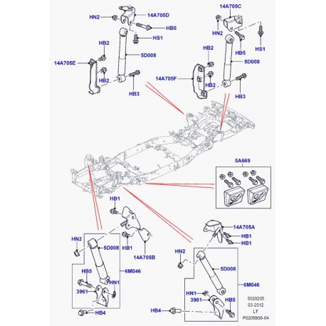 Land rover Ecrou frein M10 (FN110046)