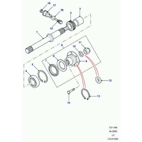 Land rover vis sans fin-compteur de vitesse Defender 90, 110, 130 et Discovery 1 (FRC3162)