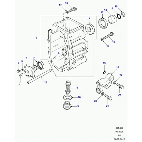 Land rover boulon Discovery 1 (FRC4282)