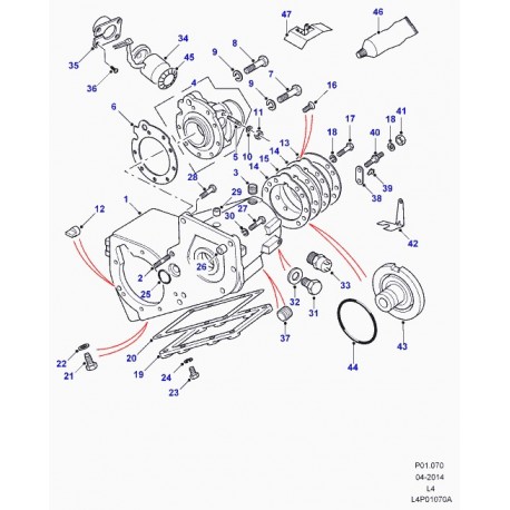 Land rover joint boitier compteur de vitesse Discovery 1 (FRC5409)