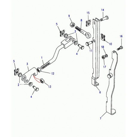 Land rover verrouillage de differentiel Defender 90, 110, 130, Discovery 1, Range Classic (FRC8075)