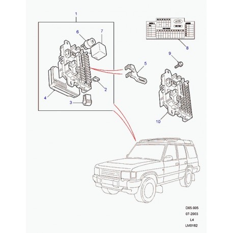 Land rover vis a tete six pans avec collet Discovery 1, 2,  Freelander 1 et Range P38 (FS105161P)