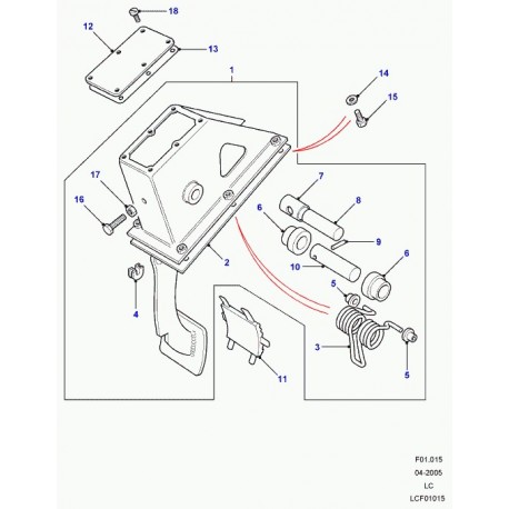 Land rover boulon Defender 90, 110, 130 (FS108306M)