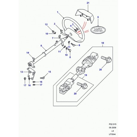 Land rover vis Defender 90, 110, 130, Range L322 (FS110166P)