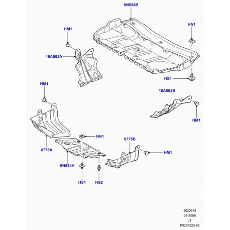 Land rover vis a tete hexagonale Defender 90, 110, 130, Discovery 3, Evoque, Range Sport (FS110206)