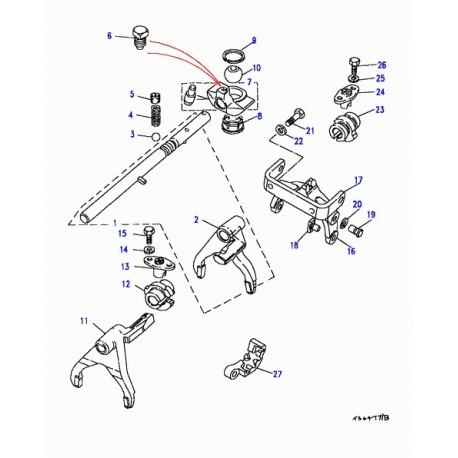 Land rover fourchette de 3eme et 4eme vitesses Discovery 1 (FTC1489)