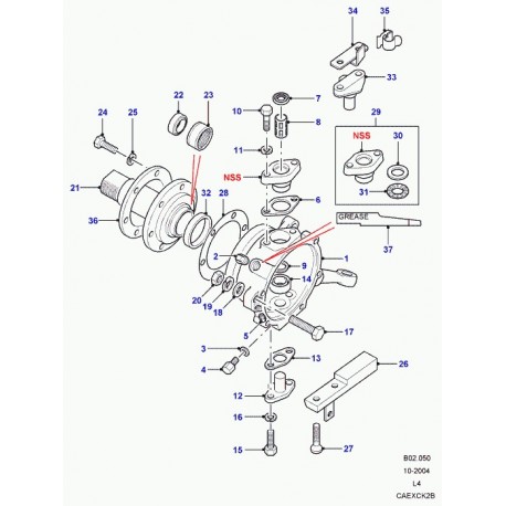 Land rover damper Discovery 1 (FTC1616)