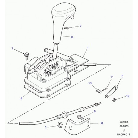 Land rover levier de changement de vitesses Range P38 (FTC1816)