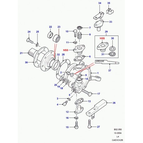 Land rover coussinet arbre a cames Discovery 1 (FTC2065)