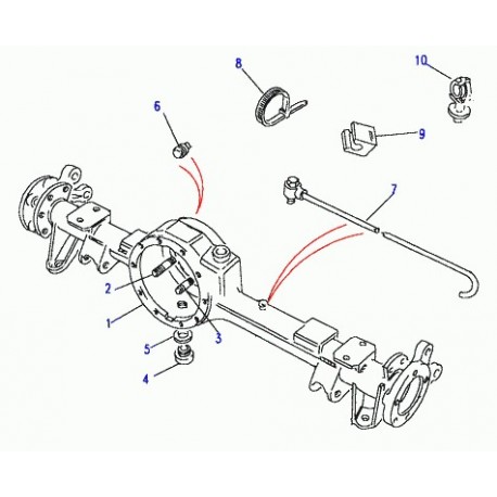Land rover tuyau Discovery 1 (FTC2176)