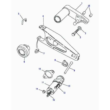 Land rover recepteur embrayage Discovery 1 et Range Classic (FTC2498)