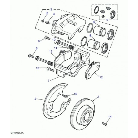 Land rover boulon Discovery 2 et Range P38 (FTC2996)