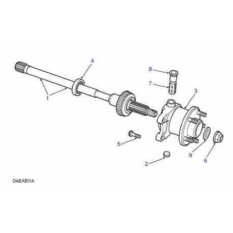 Land rover ensemble moyeu arriere Range P38 (FTC3223)