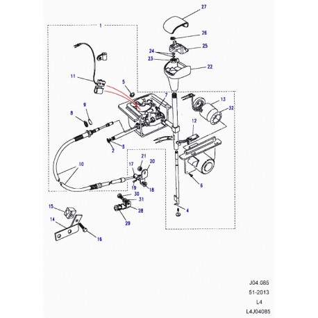 Land rover electrovanne de commande de passage Discovery 1, 2 (FTC3283)