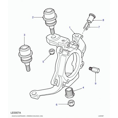 Land rover joint a rotule Discovery 2 et Range P38 (FTC3571)