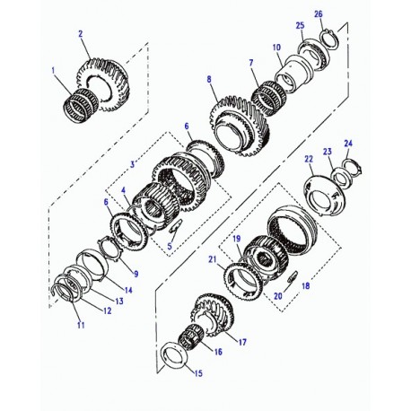 Land rover bague de synchro 1ere et 2eme Discovery 1 (FTC4007)