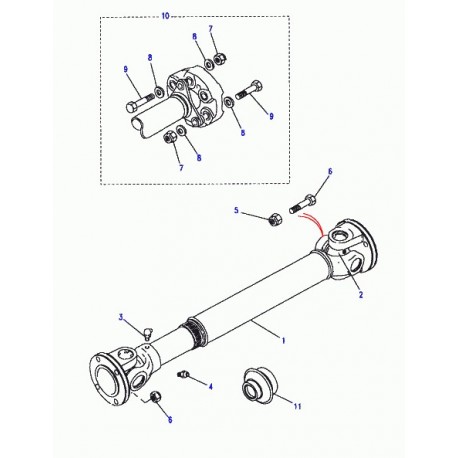 Land rover boulon Discovery 1, 2 et Range P38 (FTC4043)