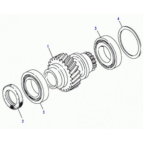 Land rover pignon s/arbre second boite auto Discovery 1 (FTC4188)