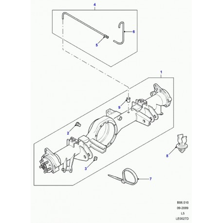 Land rover tube reniflard Discovery 2 (FTC4936)