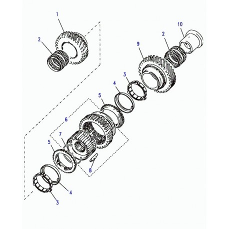 Land rover pignon de 1ere vitesse Discovery 1 et Range P38 (FTC5037)