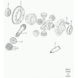 Différentiel arrière Bride Kit Land Rover Defender 90/' 92 sur STC4858