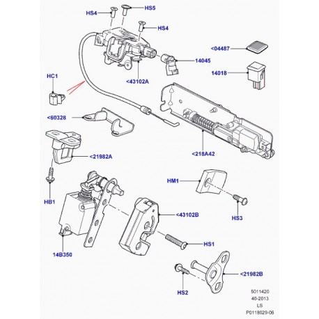 Land rover actuator asy Discovery 3 (FUG500010)